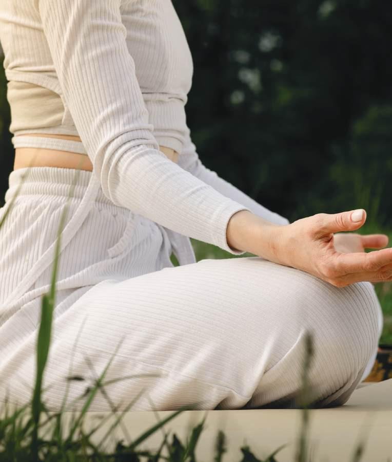 Yoga lawn and botanical garden
